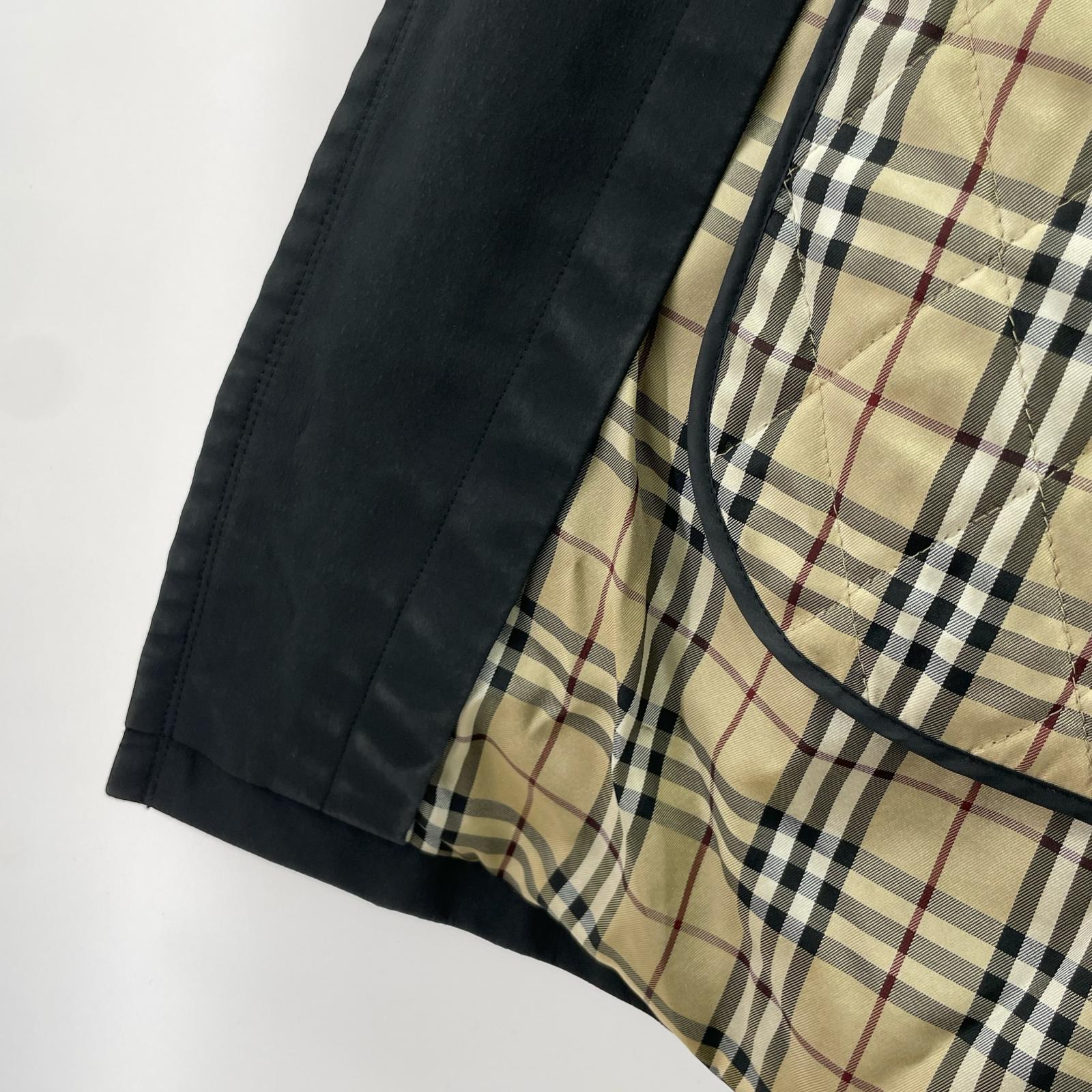 ジャケット BURBERRY BLACK LABEL トレンチコート BMA14-303-09 黒 (L) L ブラック