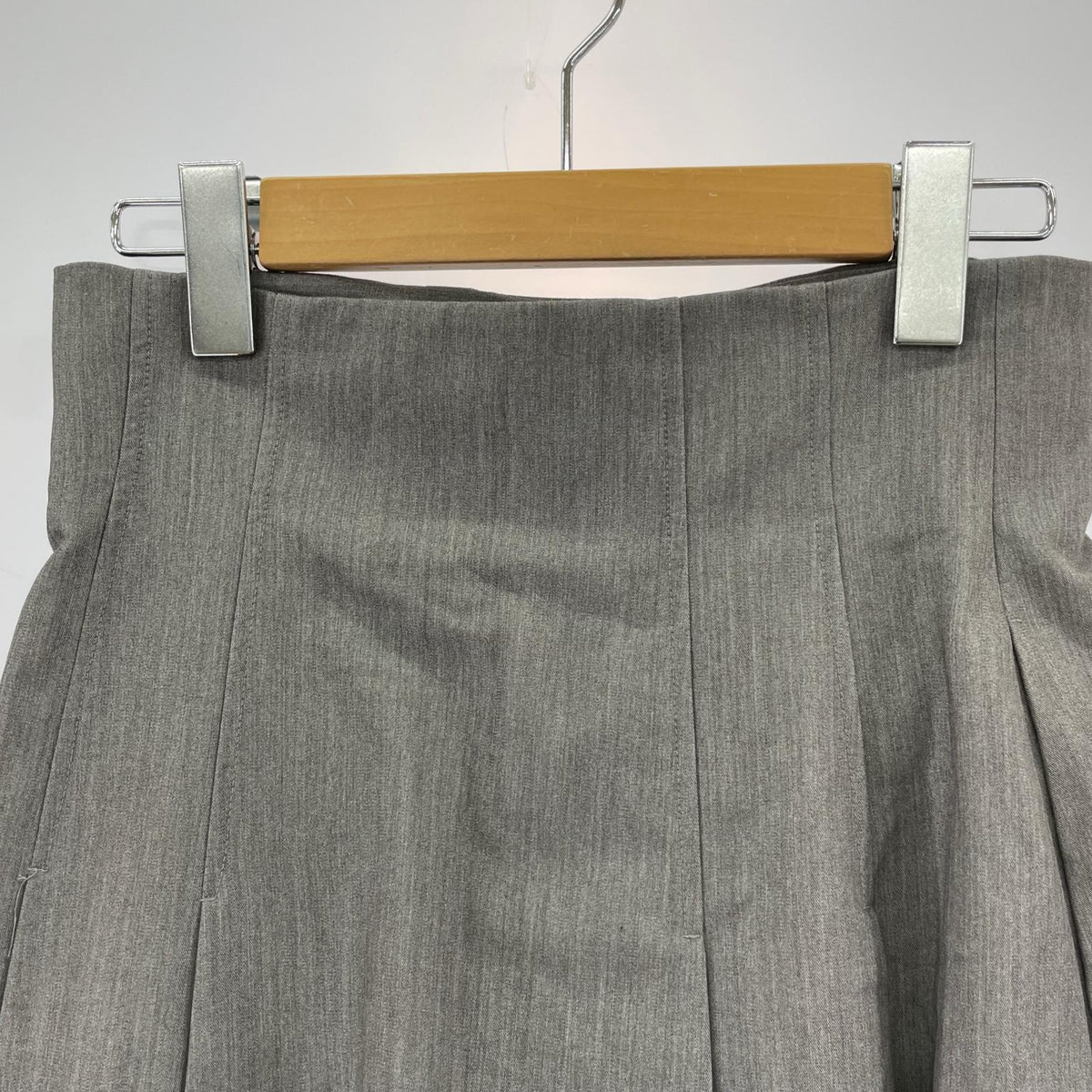 ショートパンツ サイドプリーツスカショーパン グレー