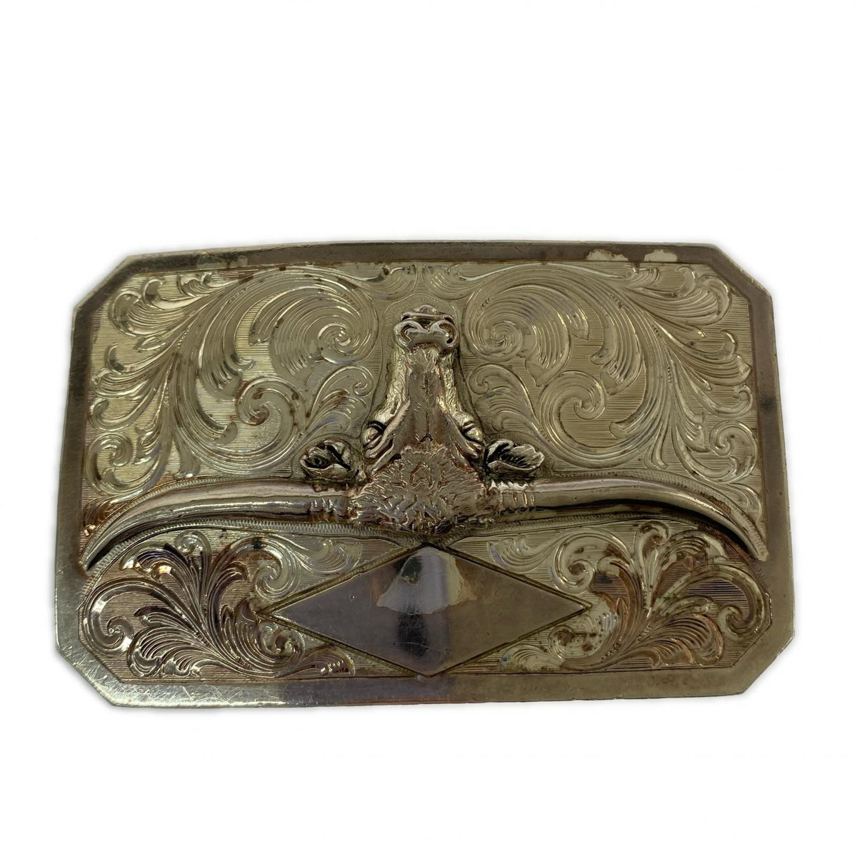 その他アクセサリー MONTANA SILVERSMITHS ベルトバックル ロングホーン シルバー