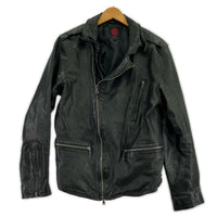 レザージャケット RETRO GRADE シングルライダースジャケット M ブラック