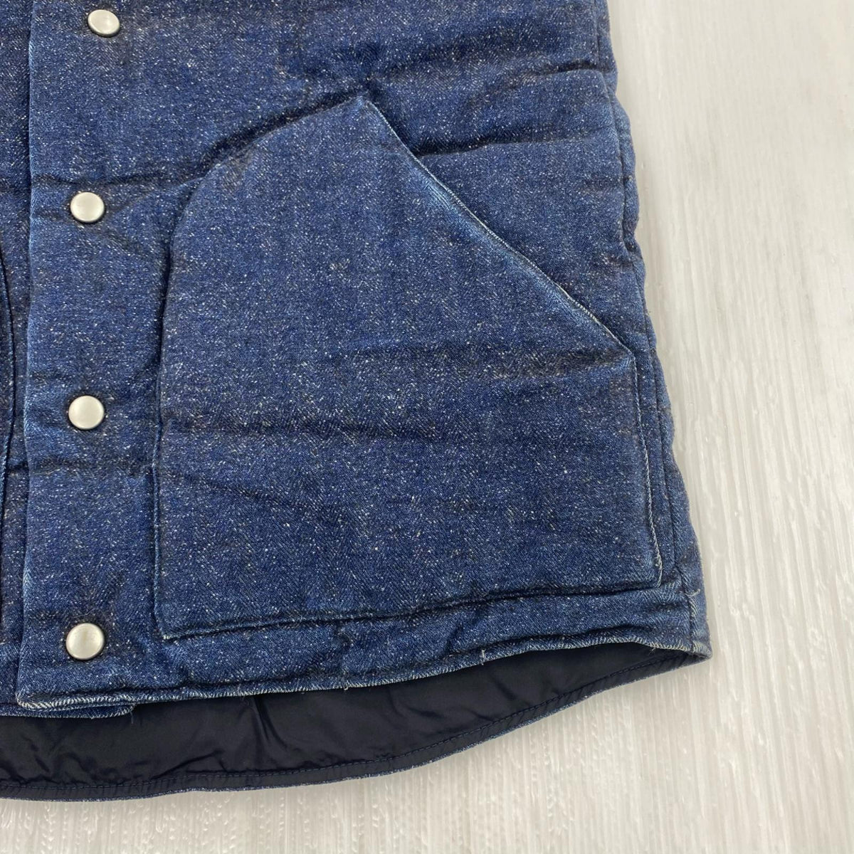 ジャケット ×BORN FREE ダウンベスト L ブルー