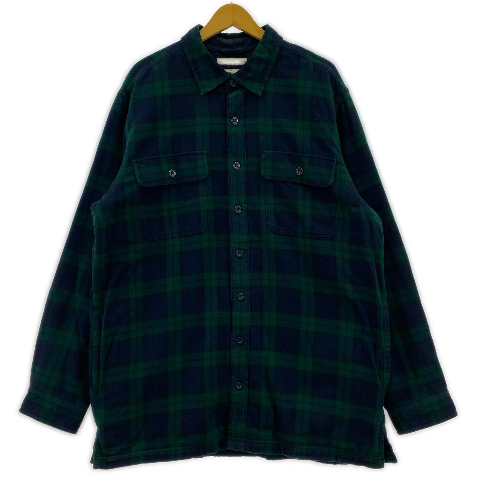 長袖シャツ L.L.Bean ブラックウォッチ ネルシャツ L