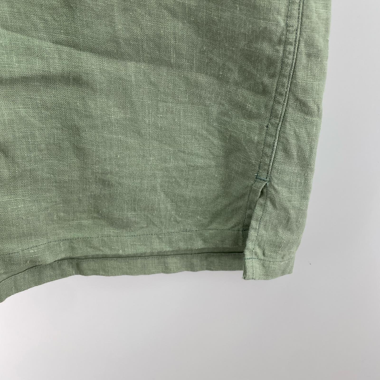 半袖シャツ Paul Smith S/Sリネンシャツ XL グリーン
