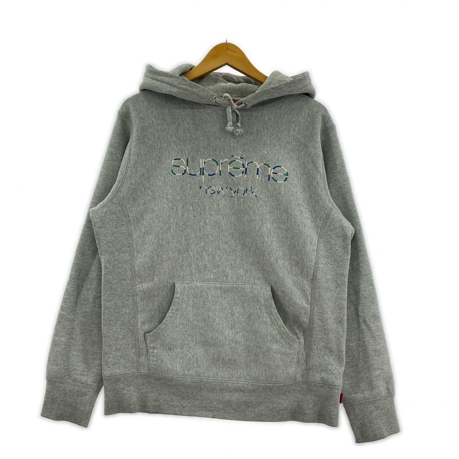 パーカー Supreme 17ss MultiColor ClassicLogo Sweatshirt グレー (S) S グレー
