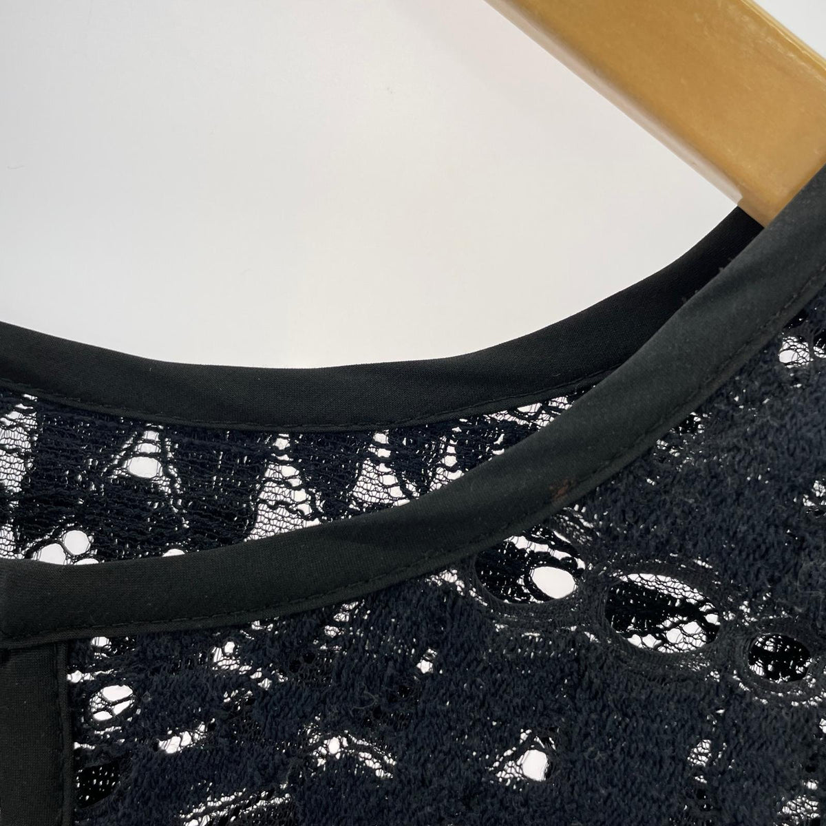 ワンピース 2WAY GEOMETRIC LACE LONG TOP ネイビー フリー ブラック