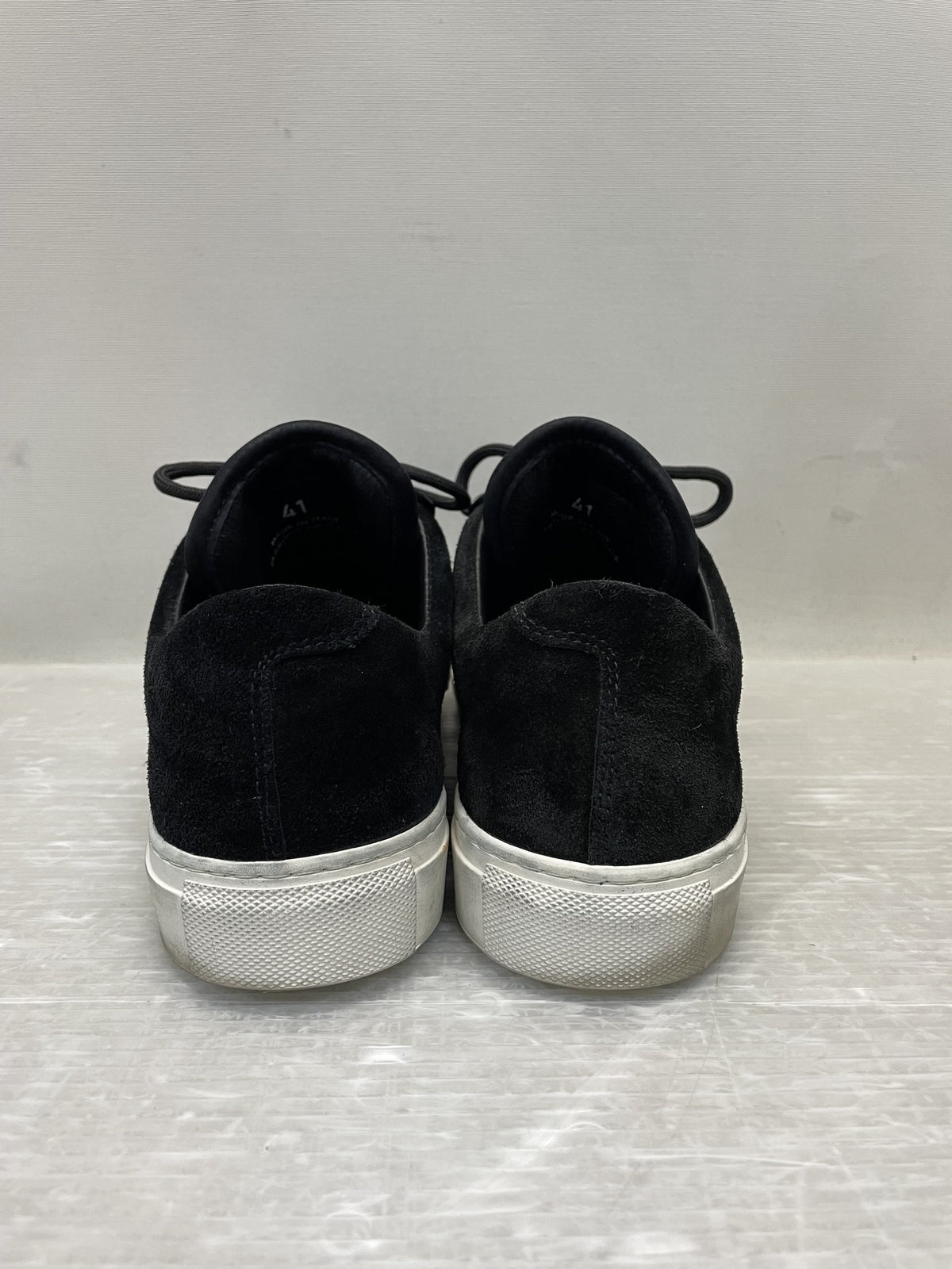 スニーカー STONE ISLAND コンパスロゴ刺繍 スウェード マウンテンシューズ 41 黒