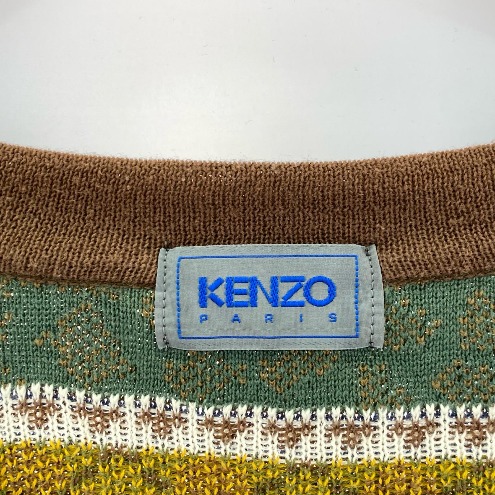 ニット KENZO 80s-00s　総柄ﾆｯﾄ