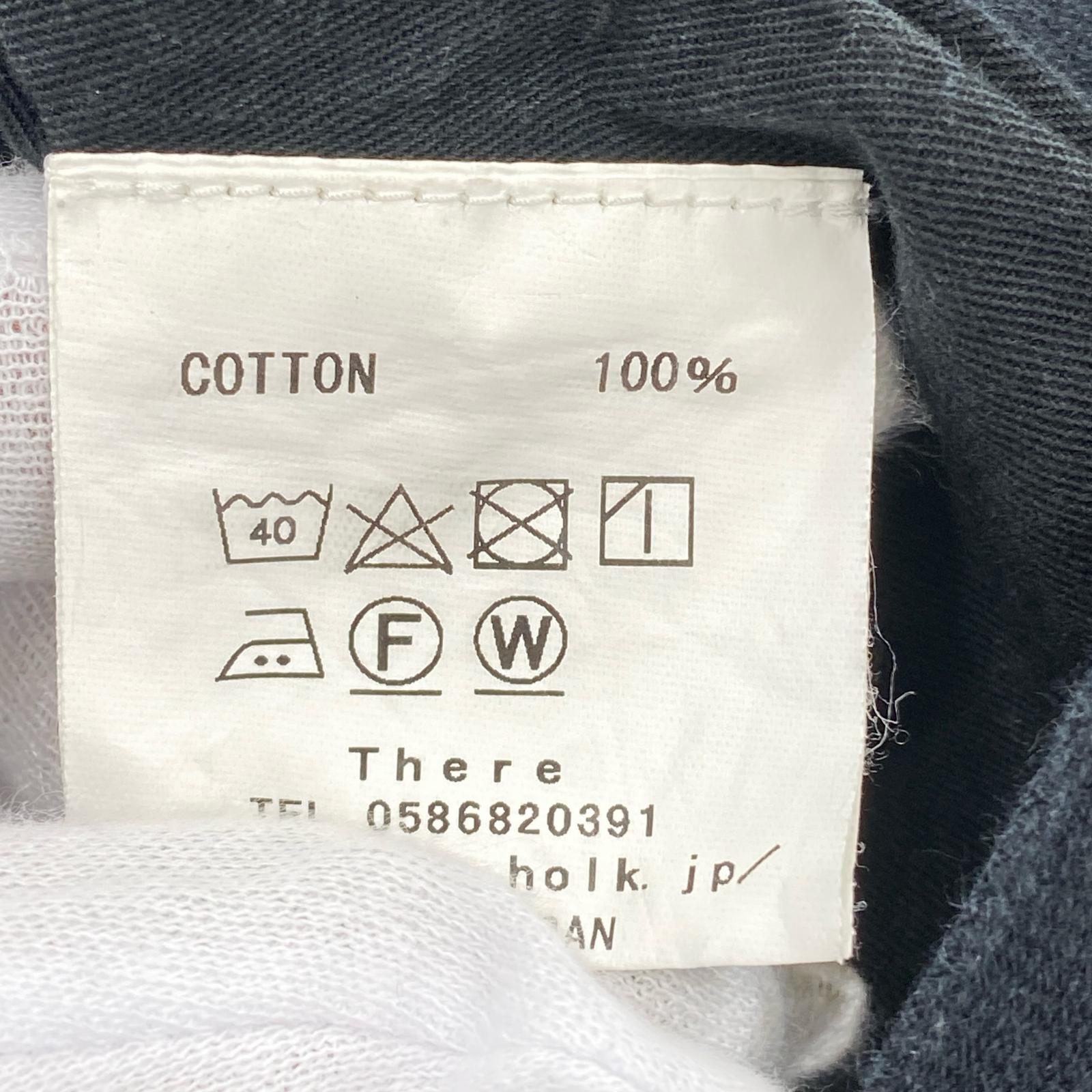 長袖シャツ Vネック 黒 (1) ブラック