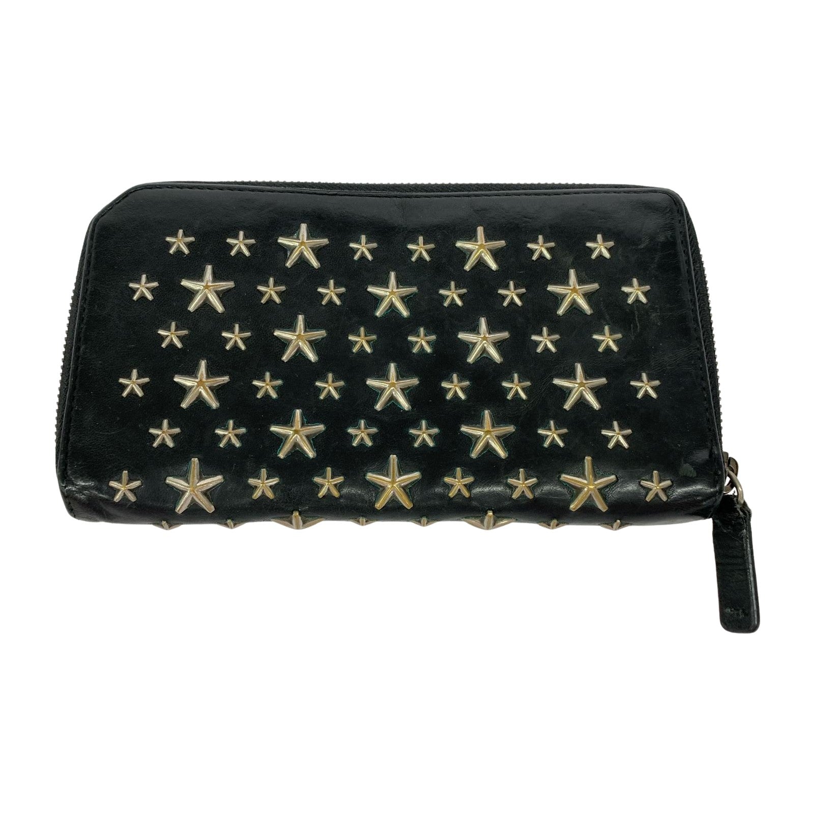 長財布 Studs Leather Long Wallet BLK ブラック