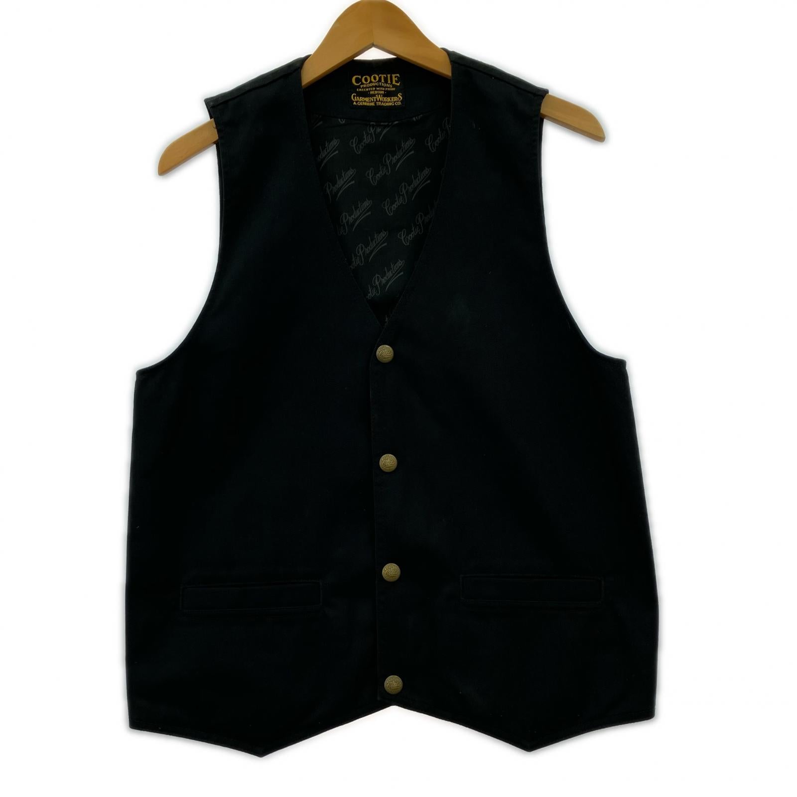 長袖シャツ COOTIE baja ｖest 黒 (M) M ブラック