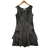 ワンピース affinites 異素材ドッキングワンピース 42 GRY グレー
