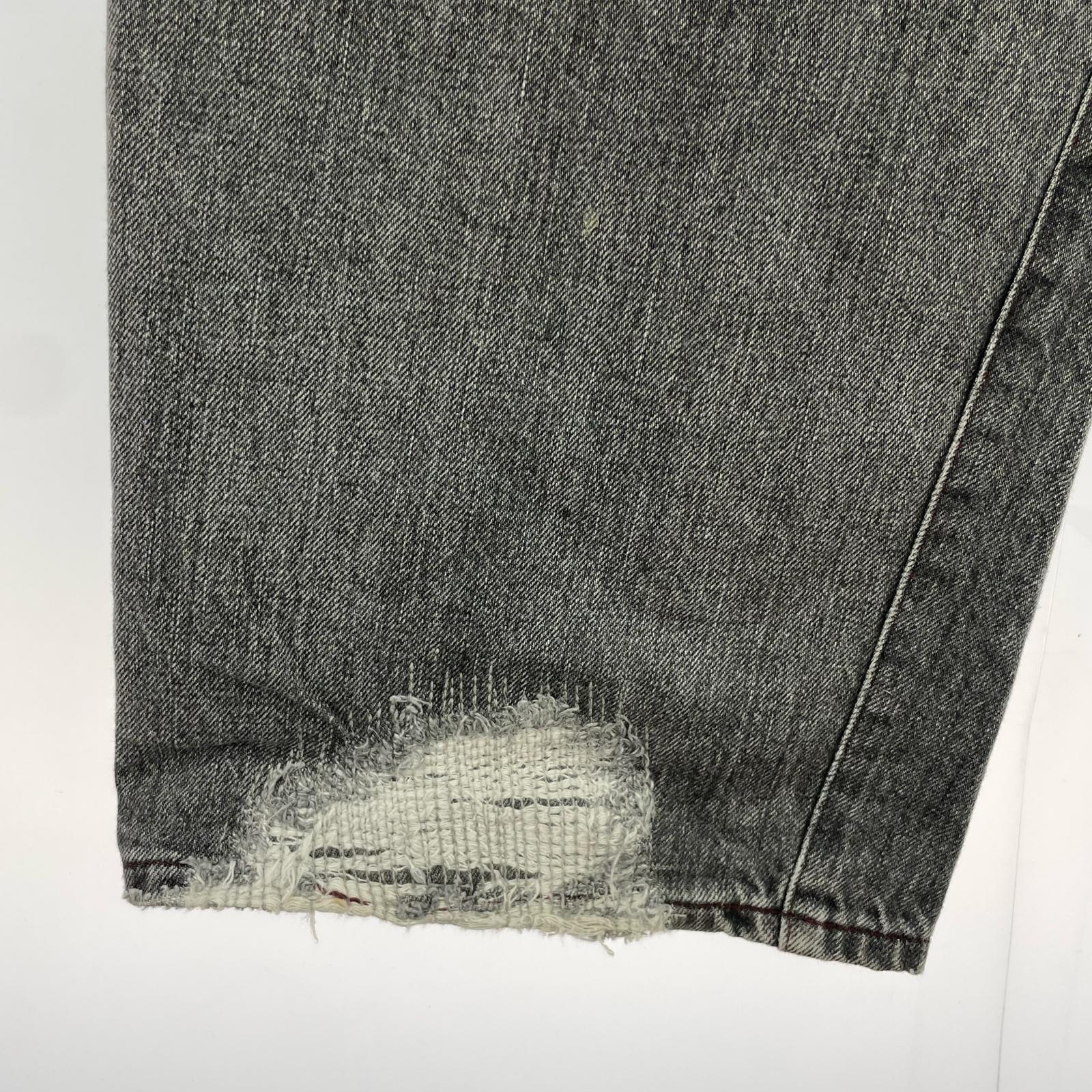 デニムパンツ OL DIRTY TROUSER DENIM L ブラック