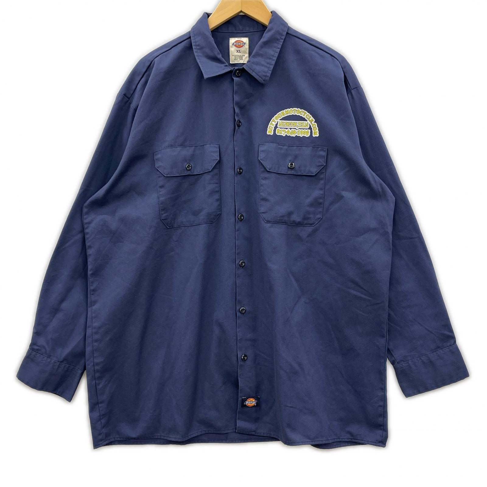 長袖シャツ Dickies BUYYOURMOTOCYCLE Rat Fink ワークシャツ