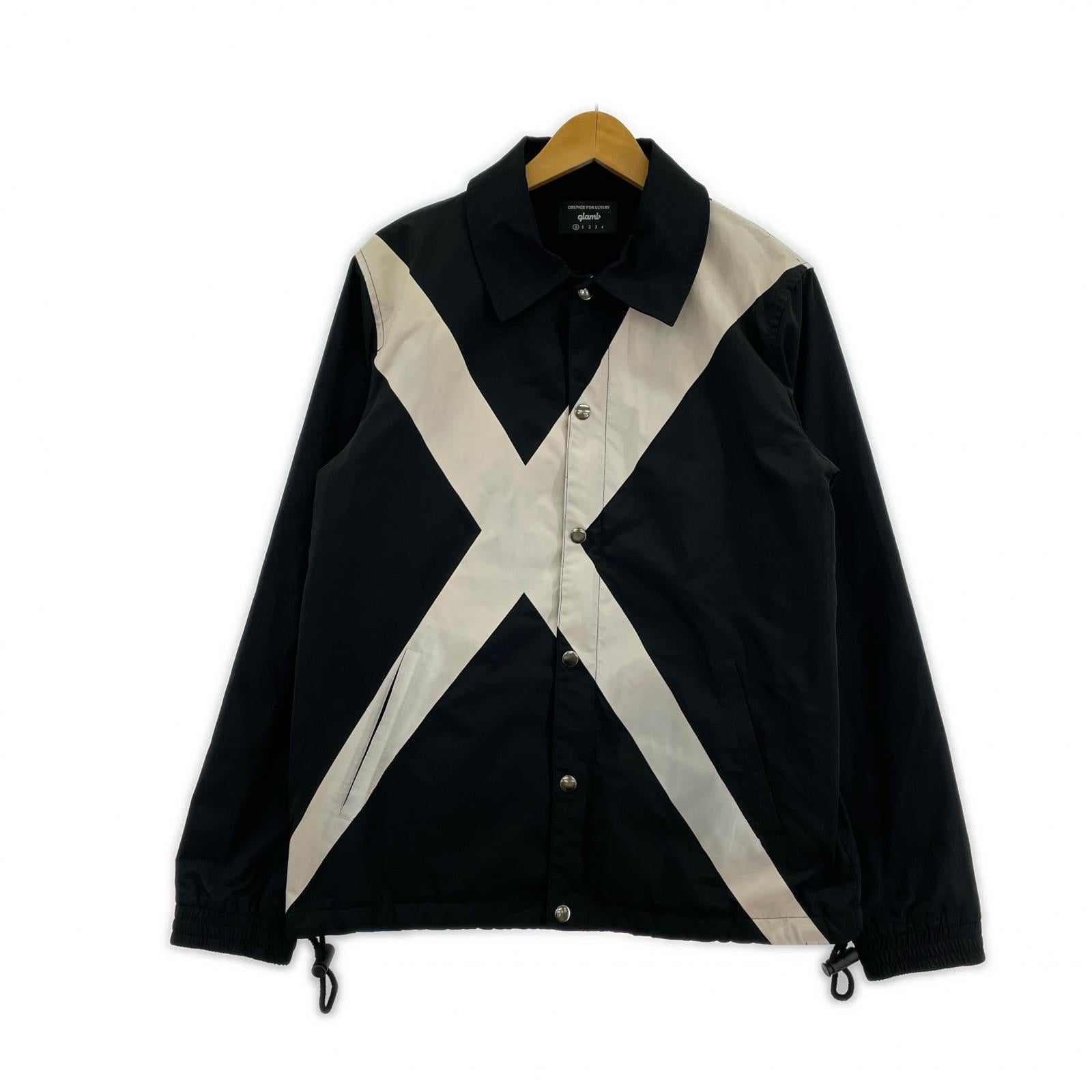 ジャケット glamb Cross coach Jacket (0) 黒 ブラック