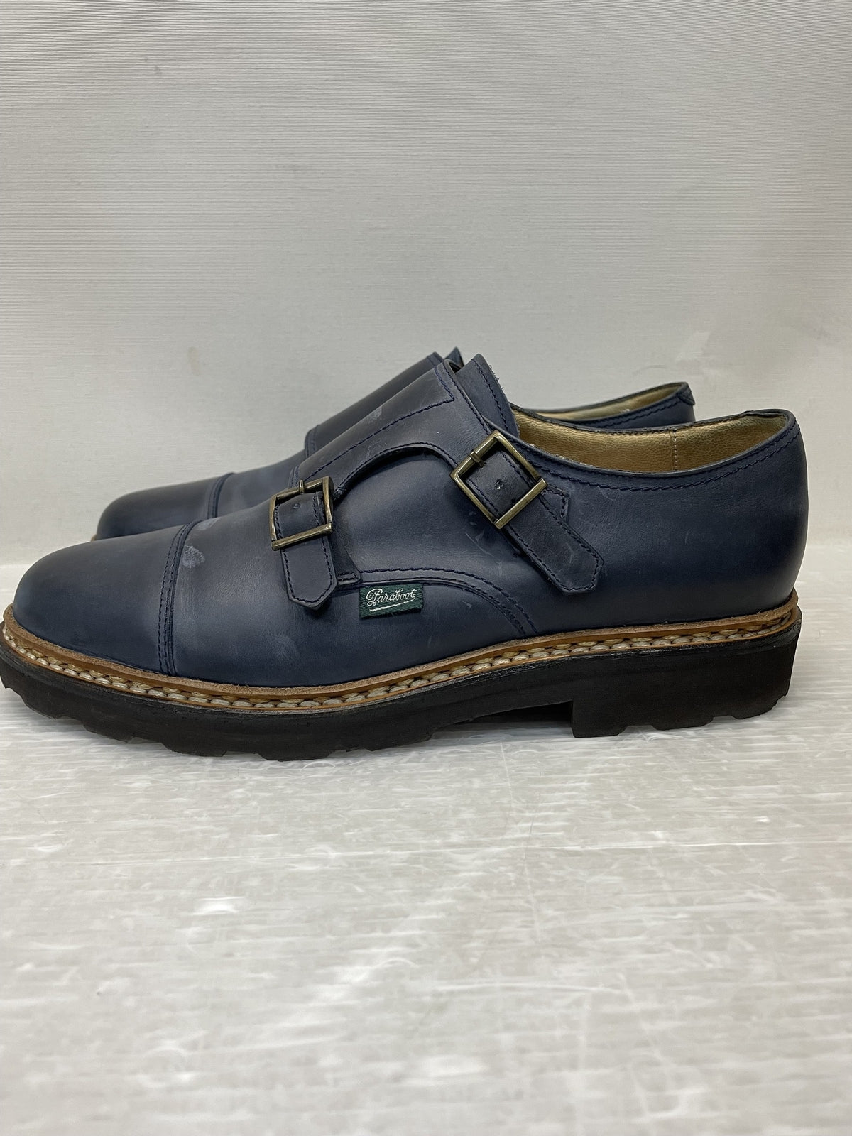 シューズ Paraboot WILLIAM MARCHE II ダブルモンクストラップシューズ 6 ネイビー