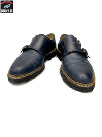 シューズ Paraboot WILLIAM MARCHE II ダブルモンクストラップシューズ 6 ネイビー