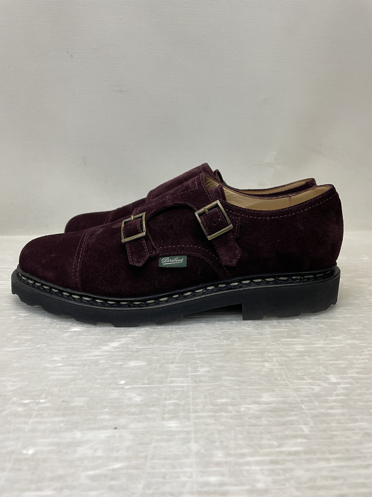 シューズ Paraboot WILLIAM MARCHE スウェード ダブルモンクストラップシューズ 6 ボルドー