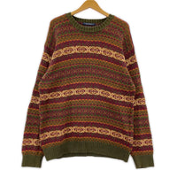 ニット 90s Cotton Knit Murti L 総柄 L