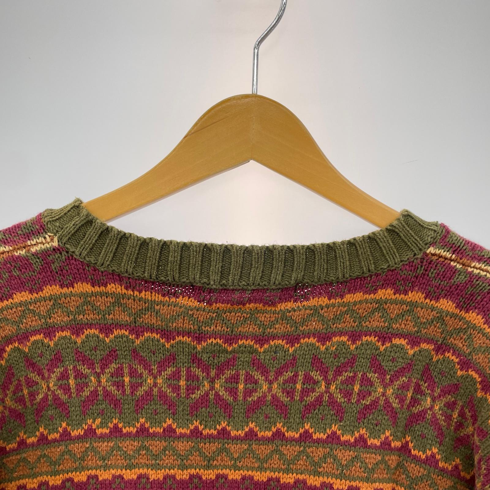 ニット 90s Cotton Knit Murti L 総柄 L