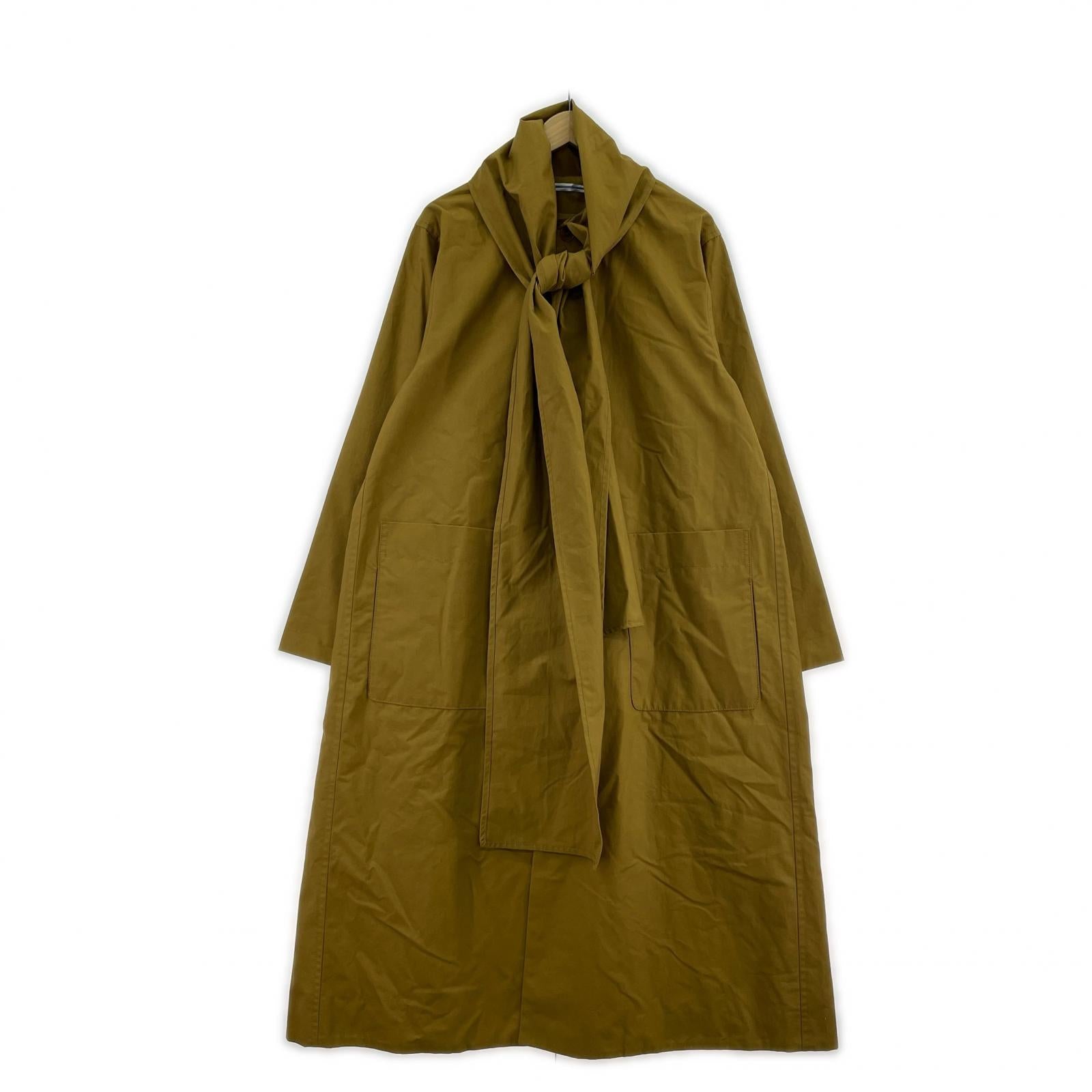 その他アウター Cristaseya Maxi Overcoat with scarf S ブラウン