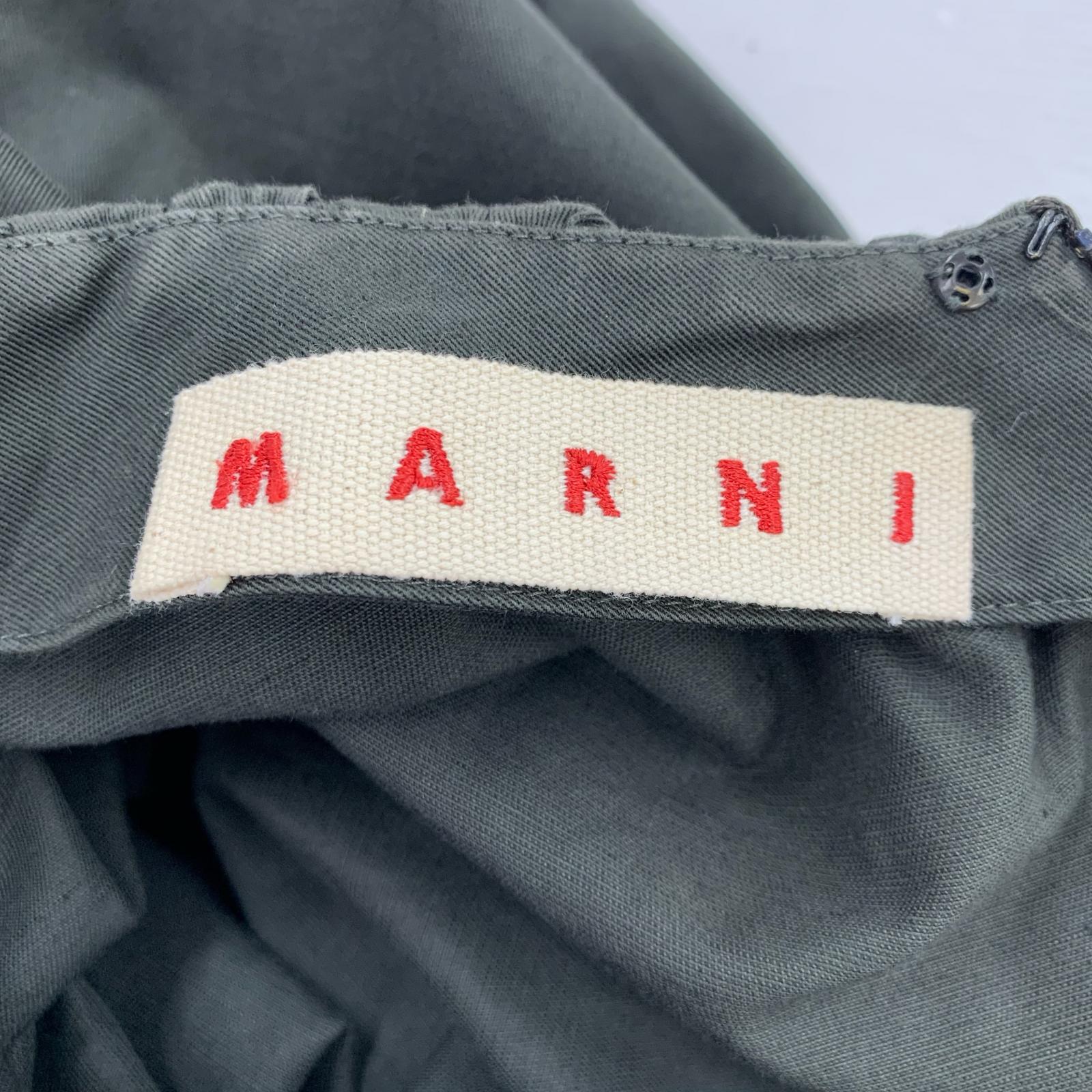 ワンピース MARNI コットンリネンワンピース 38