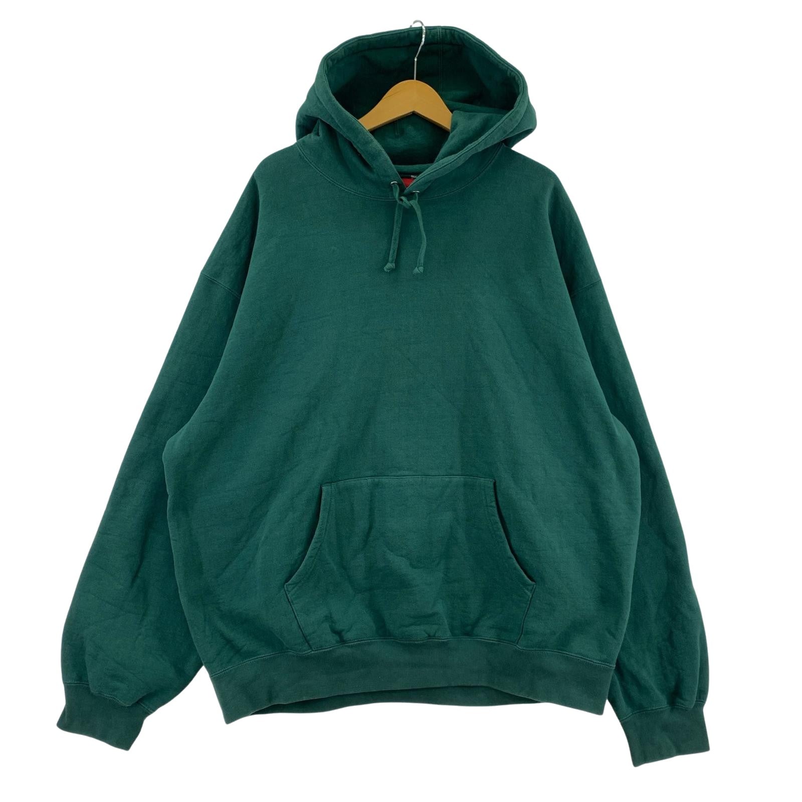 パーカー Satin Applique Hooded Sweatshirt XXL 緑 グリーン