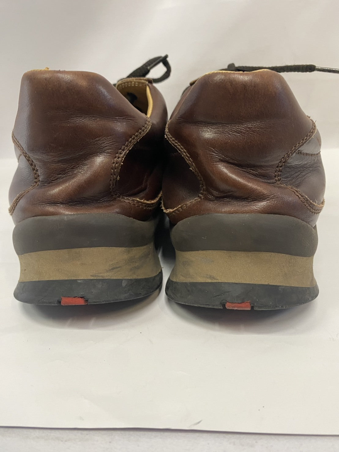PRADA SPORTS/レザースニーカー/ブラウン/6 1.2