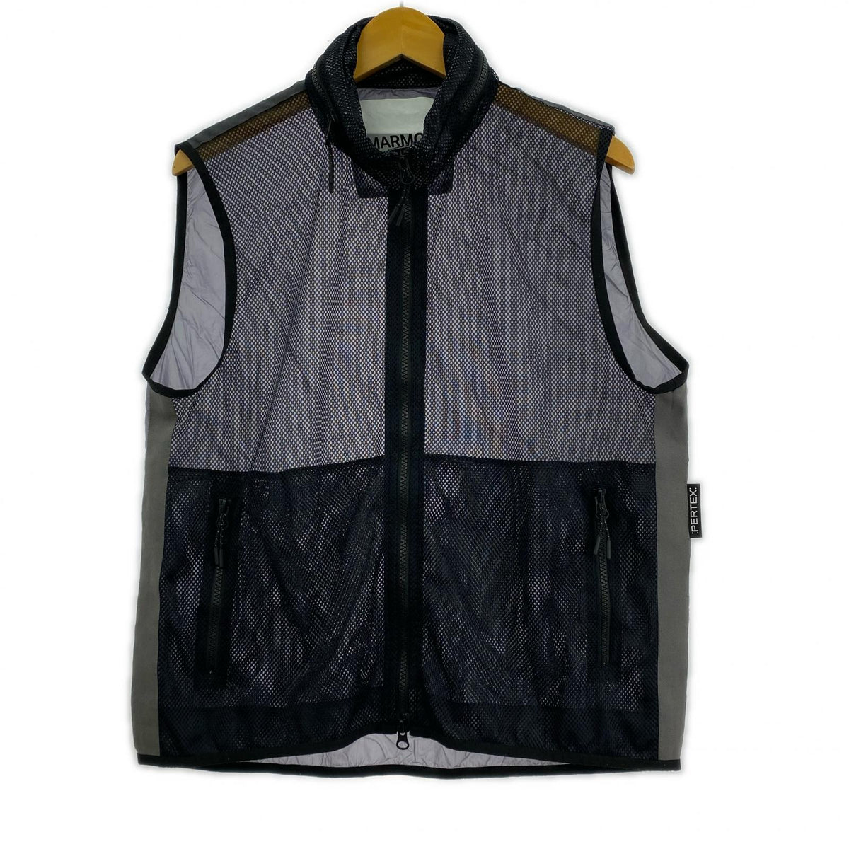その他アウター MARMOT CAPITAL PERTEX FRONT MESH COMBI VEST S 黒 S ブラック