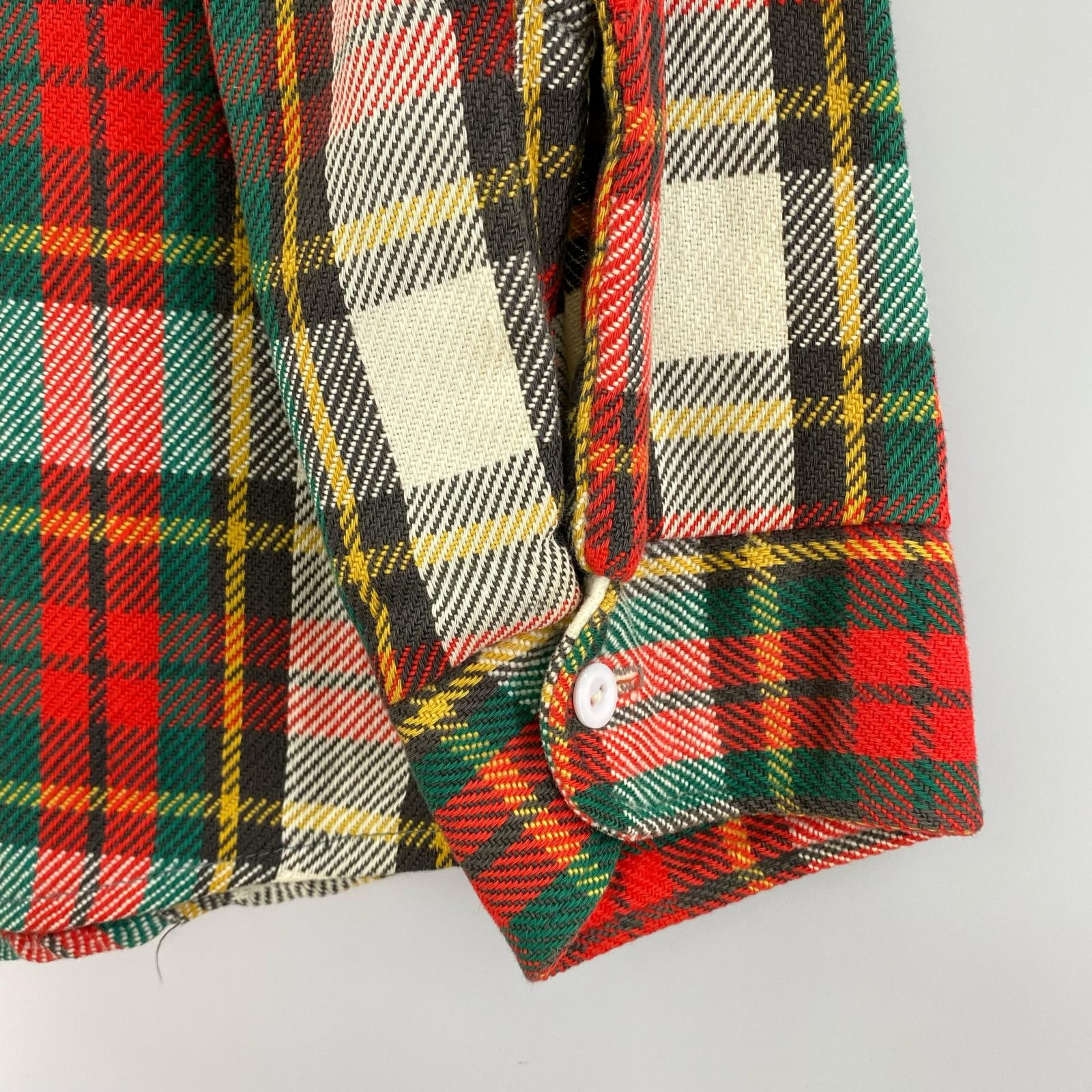長袖シャツ 70s~ BIG MAC チェックネルシャツ XL-TALL レッド