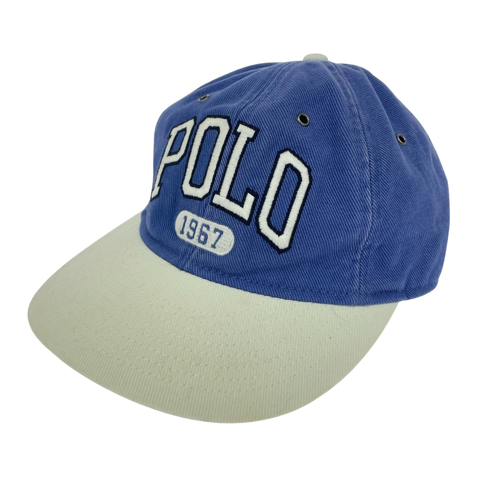 その他アクセサリー POLO RALPH LAUREN 復刻 1967 2トーンロゴキャップ 青×白
