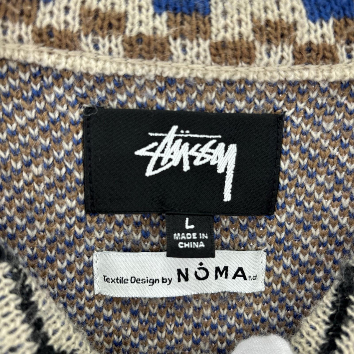 ニット ×NOMA t.d. ｼﾞｬｶﾞｰﾄﾞｾｰﾀｰ BWN L L ベージュ