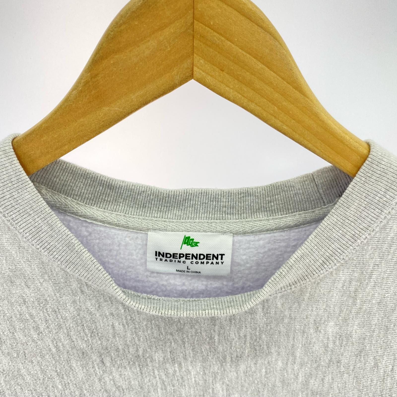 スウェット INDEPENDENT SWEATSHIRT 灰 (L) L