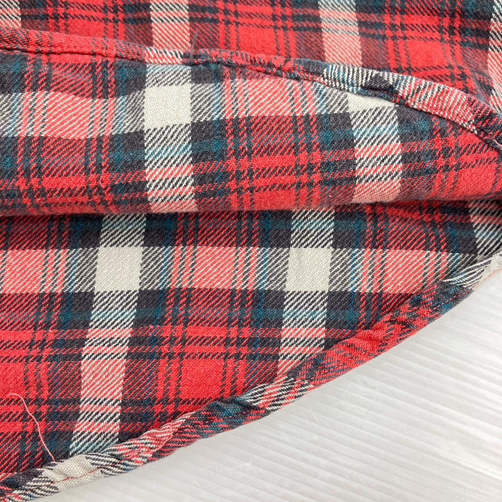 長袖シャツ KIKIT　90’S　ネルシャツ（M） M レッド