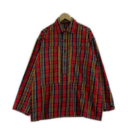 長袖シャツ J.CREW ネルシャツ　赤系（M）