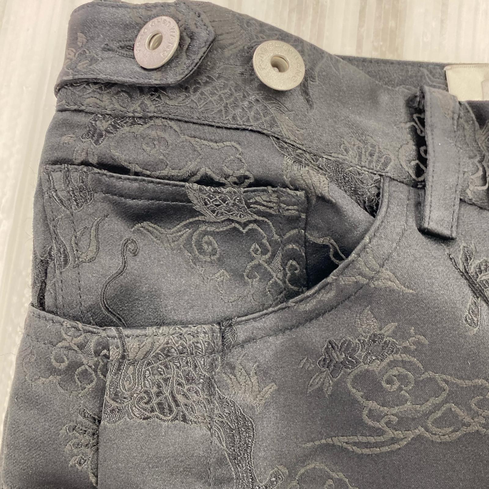 パンツ Feng Chen Wang ドラゴン刺繍　ジャガードパンツ　XS ブラック