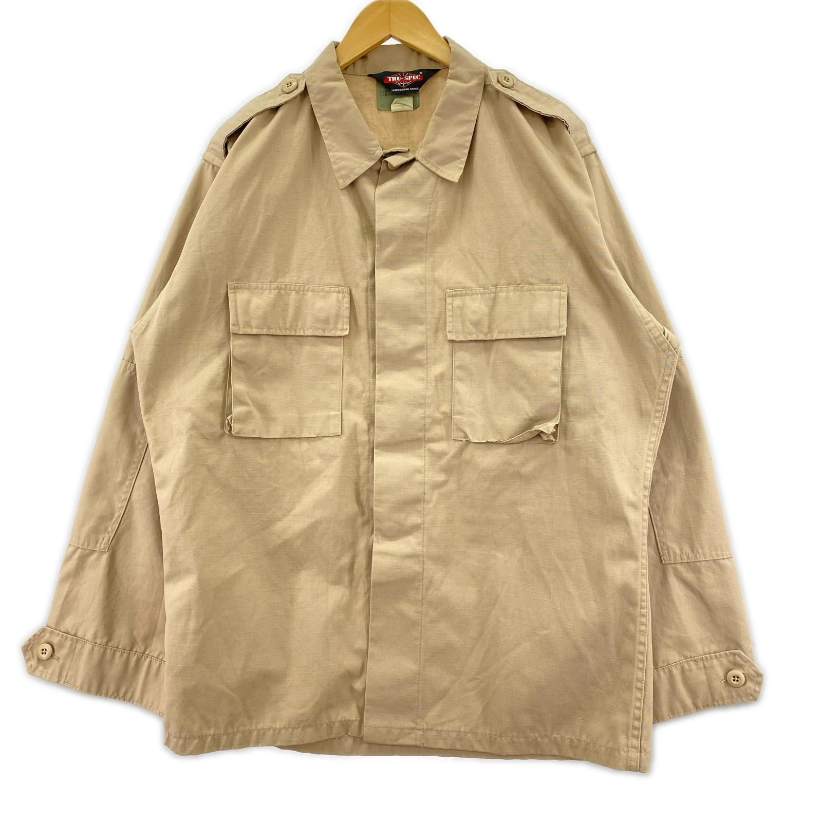 長袖シャツ TRU-SPEC ミリタリージャケット ベージュ（L-L） L ベージュ