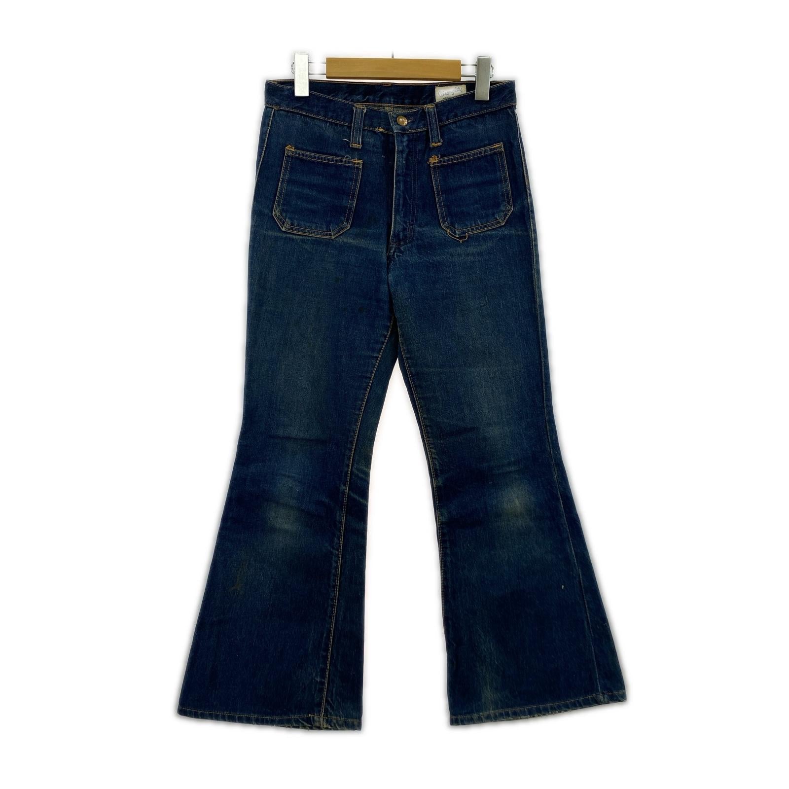 パンツ 70s~ ブッシュパンツ ベルボトム ネイビー