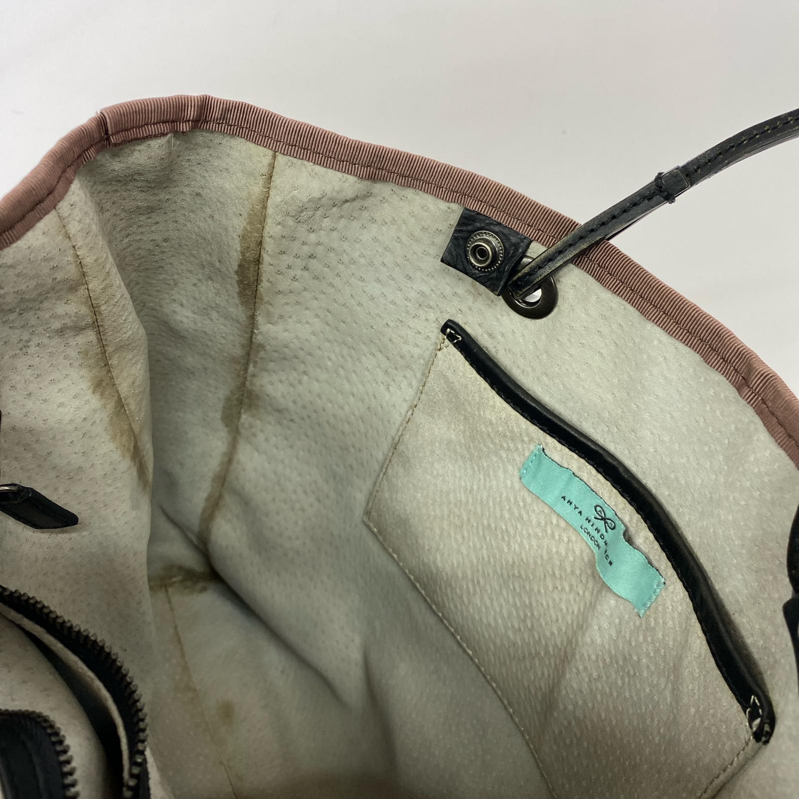 ハンドバッグ anya hindmarch 猫転写 バッグ マルチカラー