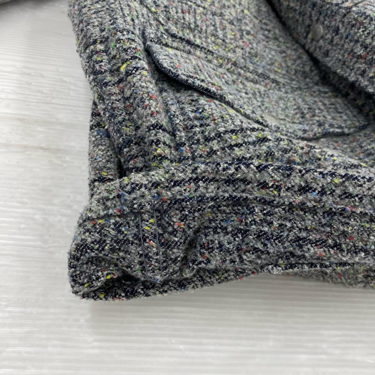 ジャケット EVISU Tweed ネップツイードカバーオール 42 GRY 42