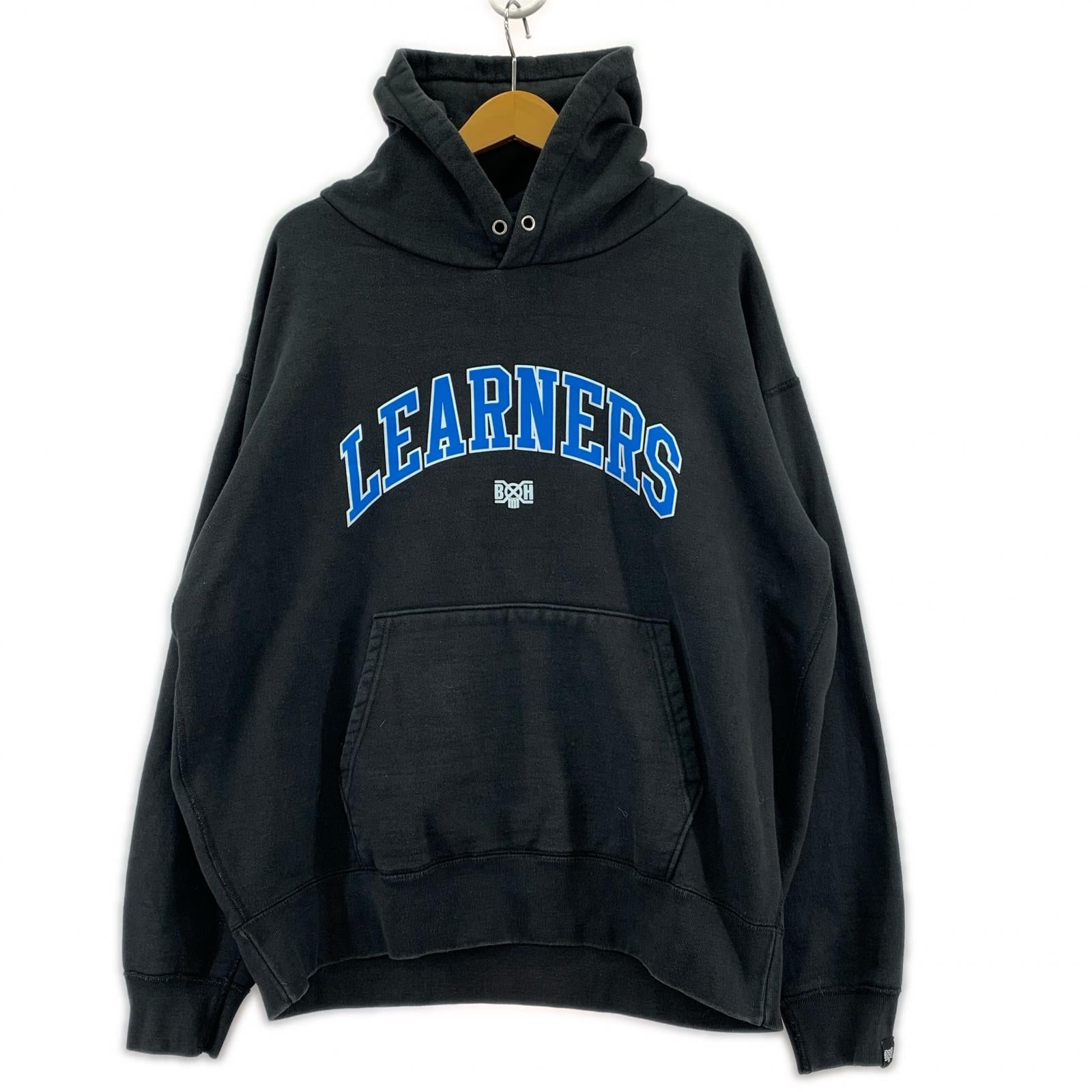 パーカー ×LEANERS POパーカー 黒 XXL ブラック
