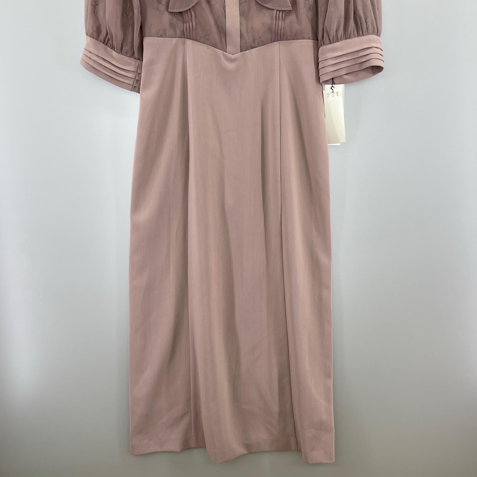 ワンピース Lily Brown オーガンジーフリルビジューワンピース size1 1 パープル