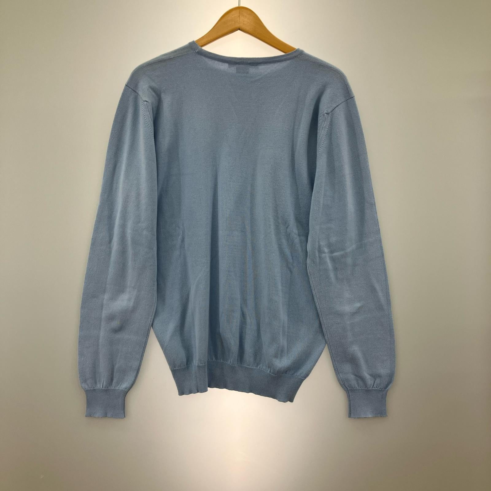 ニット ×BEAMS F クルーネックニット ブルー