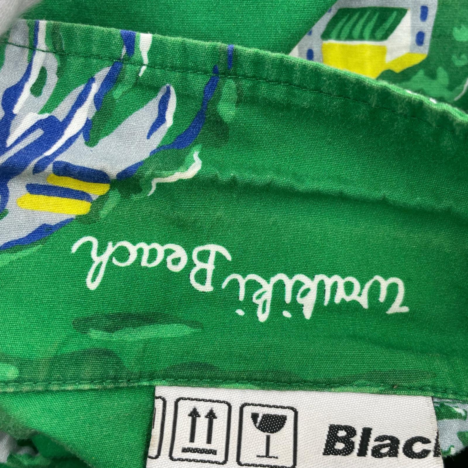 半袖シャツ アロハシャツ 緑 (M) M
