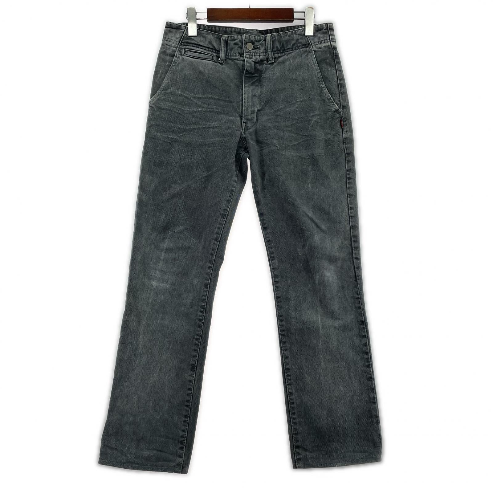 デニムパンツ TROUSERS COTTON DENIM. TRASH S S グレー