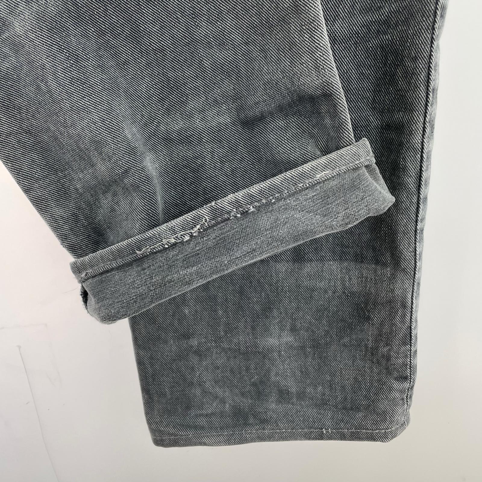 デニムパンツ TROUSERS COTTON DENIM. TRASH S S グレー