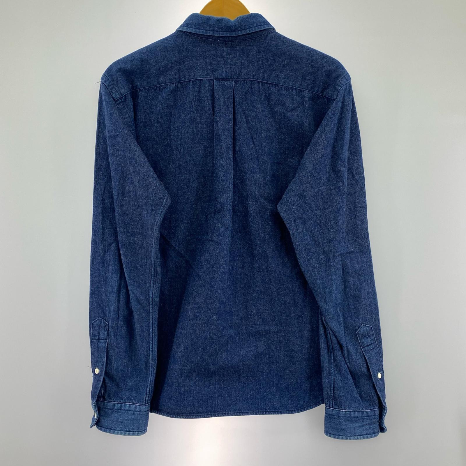 長袖シャツ CALEE L/Sシャンブレーシャツ BLU L ブルー