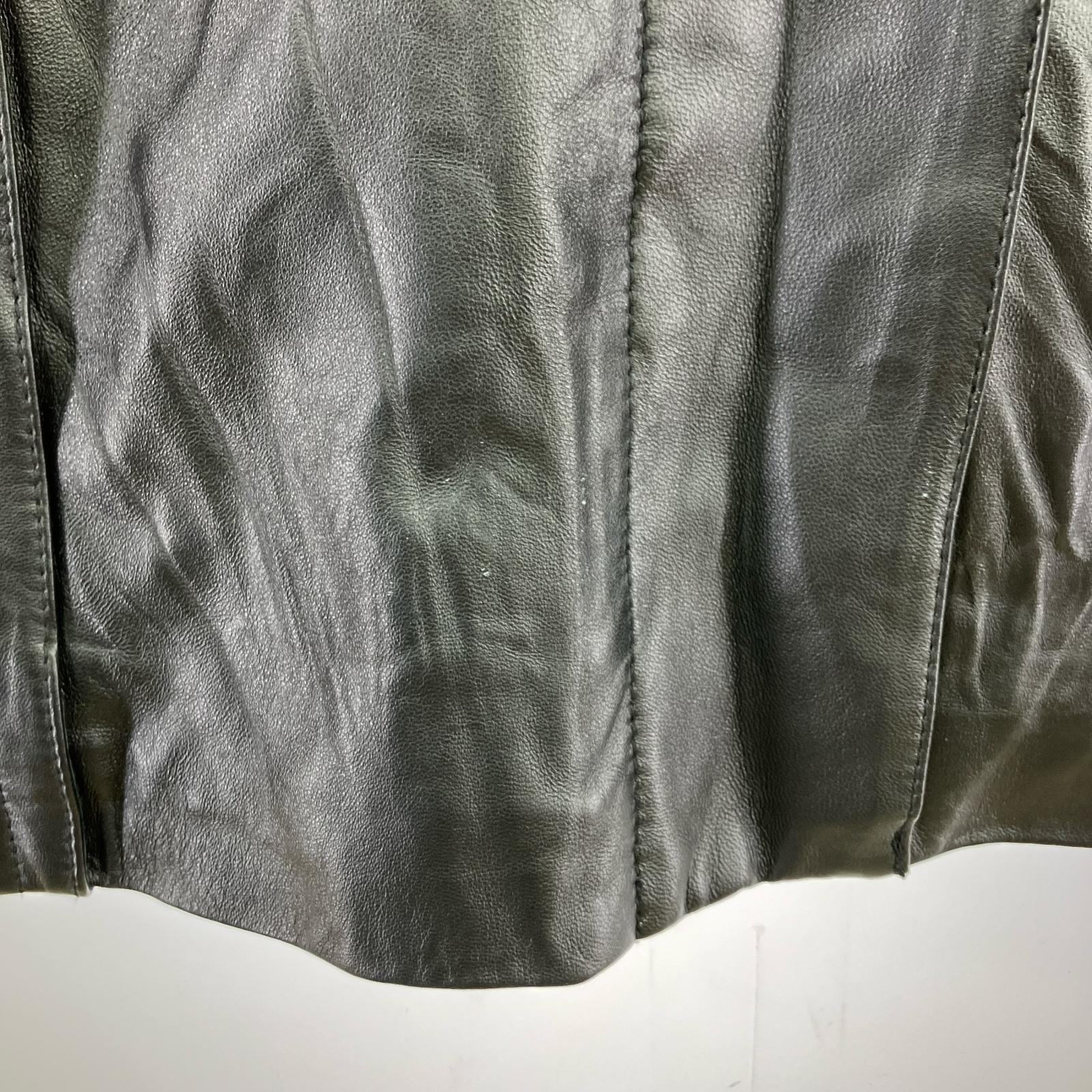 ジャケット h bis　Sheep Leather Coat 40 BLK 40 ブラック