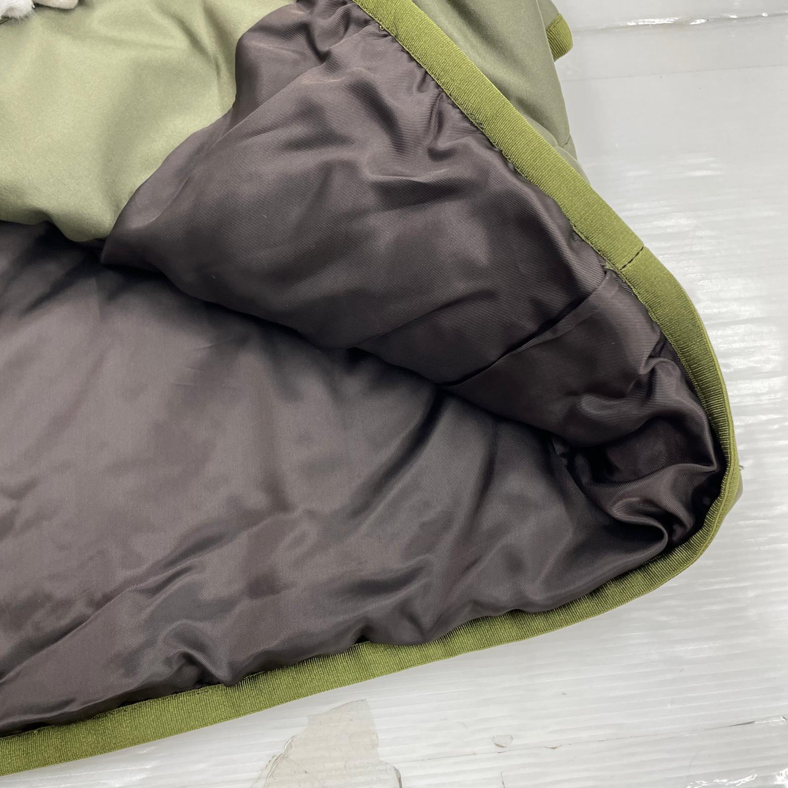 ジャケット hood quilt coat 緑　M M カーキ
