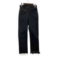 デニムパンツ Levi's カットオフ リメイク デニムパンツ グレー ブラック