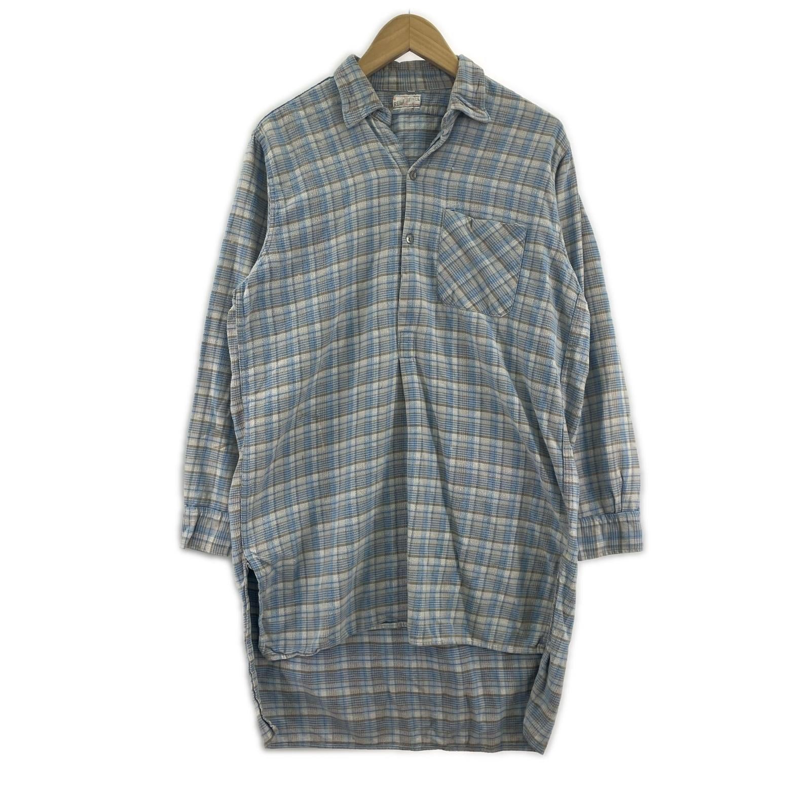 長袖シャツ REST' THEL 60s頃 グランパシャツ ブルー